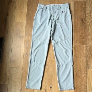 Under Armour Gray Straight-Leg Baseball Pants